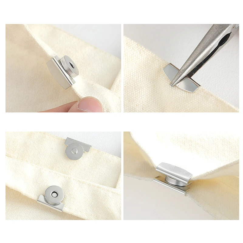 Magnetic Buckle Bag Buckle Accessories Magnet Buckle Strong Magnetic Buckle Leather Bag Buckle Button Hidden Buckle No-sew Butto