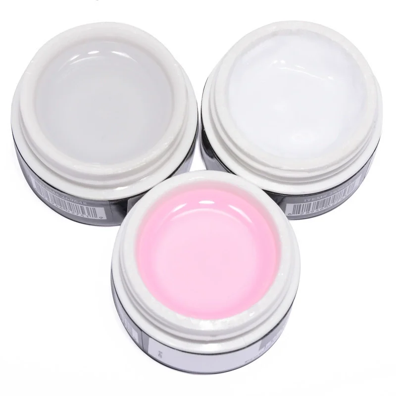 1 pc Pink White Clear Color Nail Carved Acrylic Powder Crystal Powder  Polymer Powder 3D Nail Art Design Decoration Tool