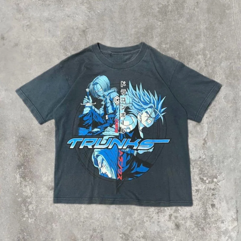 

Летние мужские футболки японского аниме Dragon Ball плавки графическая одежда больших размеров из 100% хлопка повседневная одежда Harajuku Y2K топы футболки