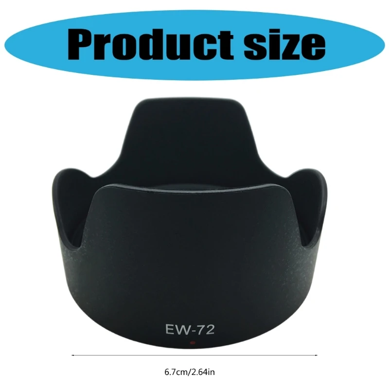 Camera Lens Hood EW-72 Lens Shade Replacement Repair Lens Protector for EF 35mm f/2 IS Camera Lens