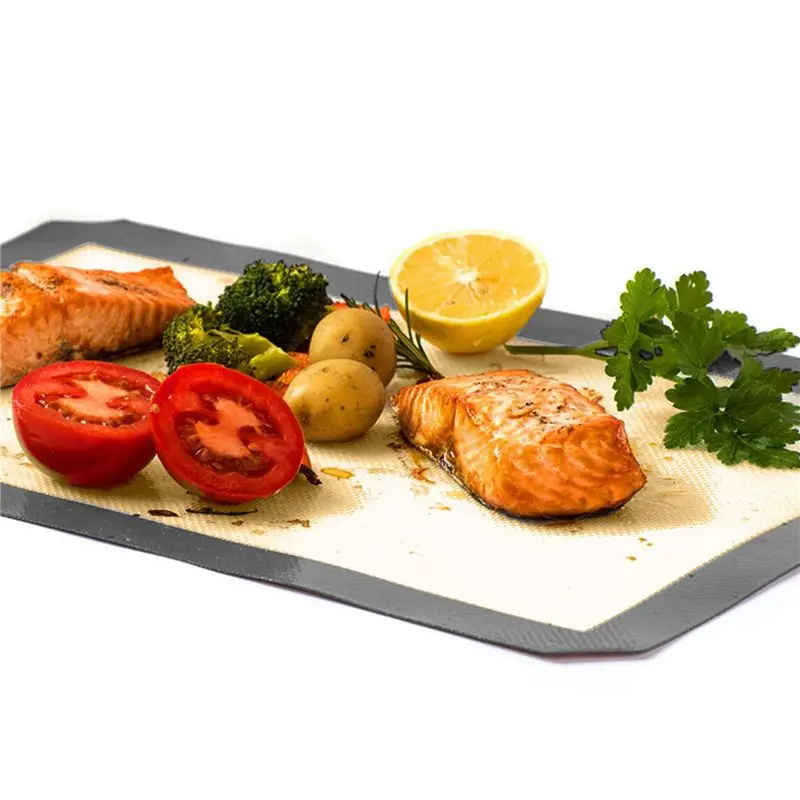 3Pcs Reusable Environmental Protection Silicone Baking Mat Non-Stick Silicone Oven Mat Dough Rolling Mat Baking Mat-B51B