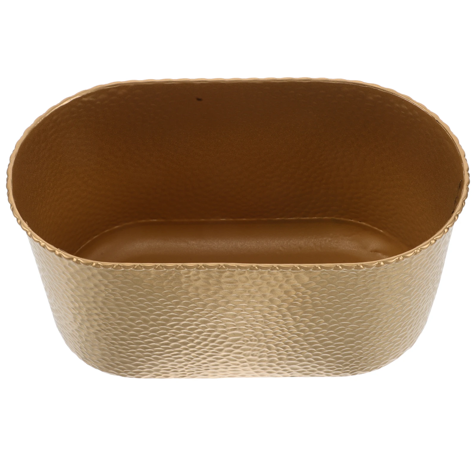 

1Wide Mouth Flower Pot Iron Golden Ornament Planter Orchid Accessories Indoor Planter Special Events Homeowners Event Planners