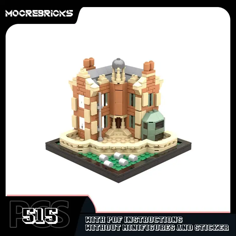 Modelo de arquitectura de punto de referencia Medieval famoso, casa de mansión encantada, bloques de construcción, rompecabezas creativo, juguetes, regalos para niños