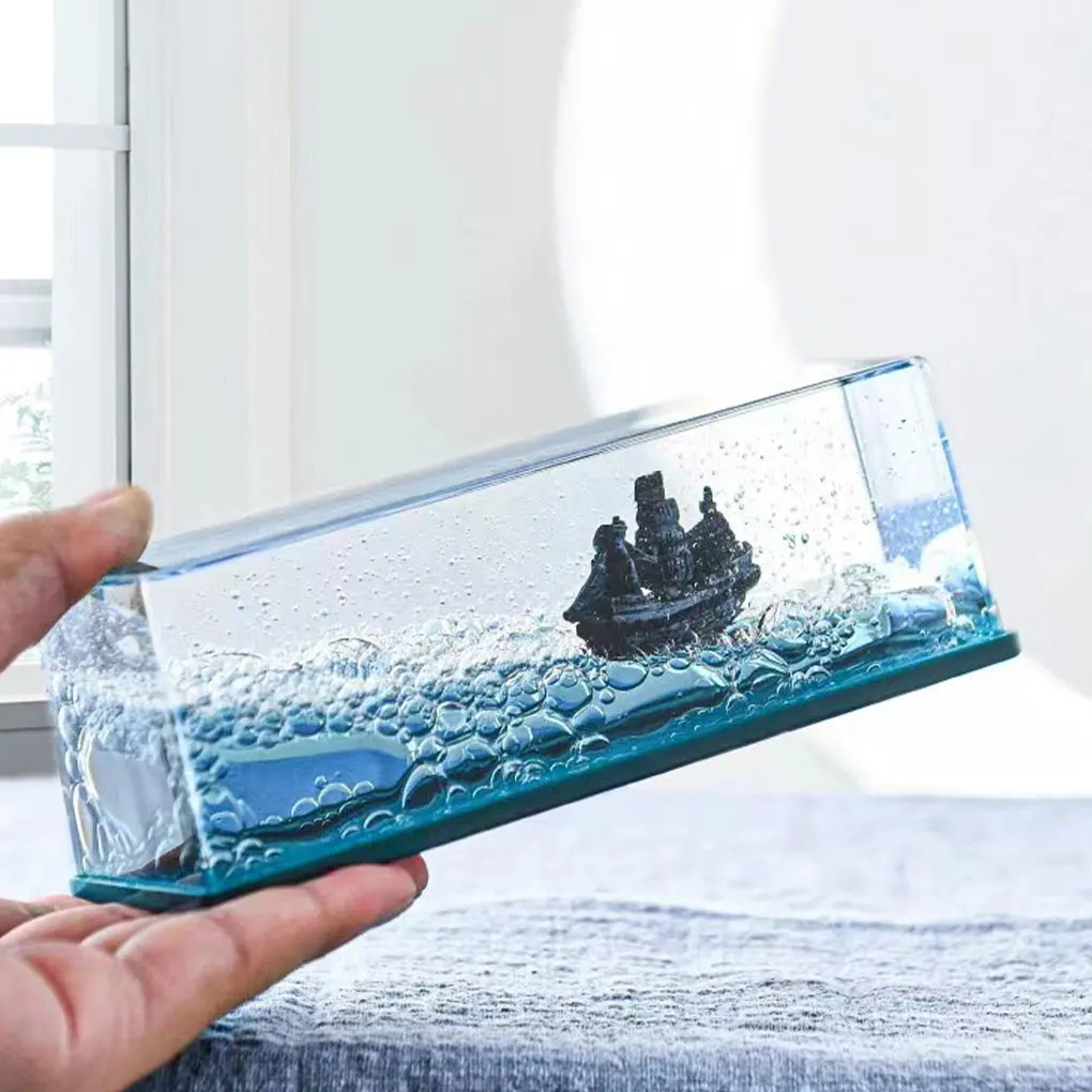 Pezzo decorativo in acrilico Ornamento per bottiglia di deriva fluida per nave da crociera Materiali acrilici in stile unico