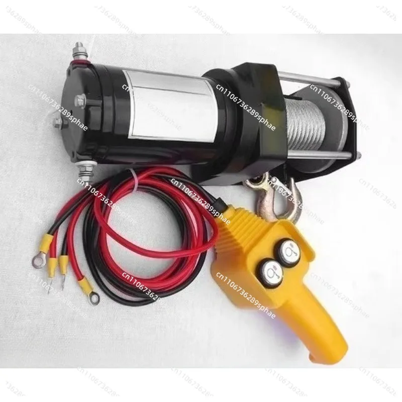 

12V/24V 4000/4500Lbs Steel Wire Rope Traction Portable Winch Car Trailer Truck Off Road With Wireless Control