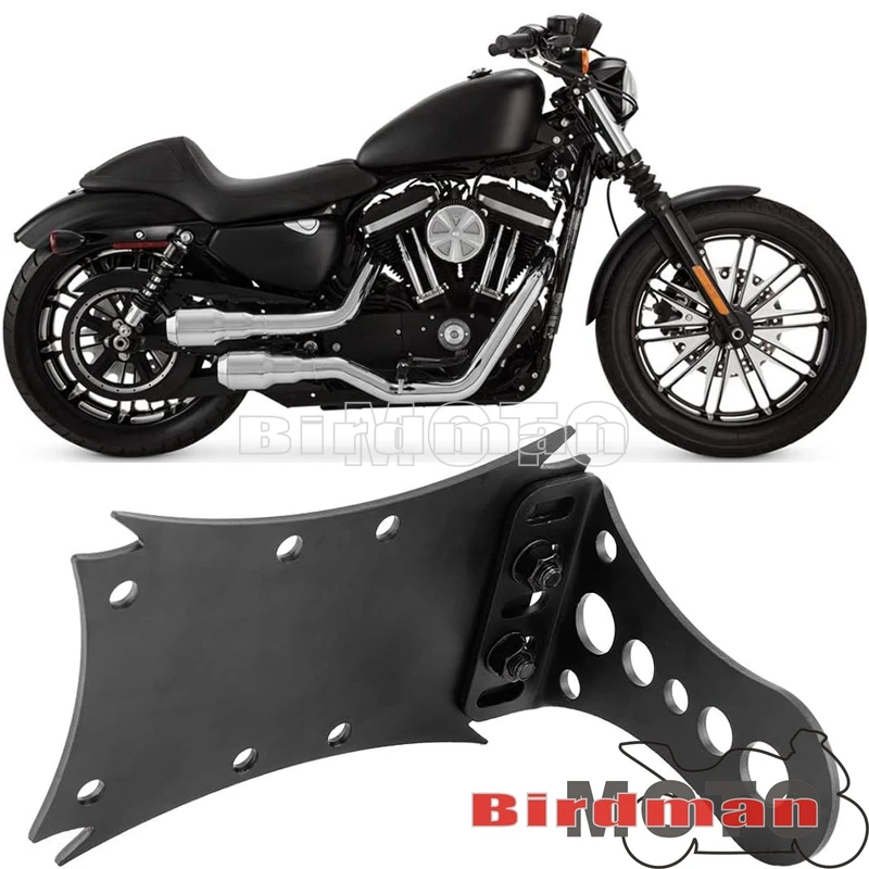 

Motorc Retro Side Mount License Plate Tag Holder Bracket For Old School Cruiser Bobber Chopper Motorcycle License Plate Holder