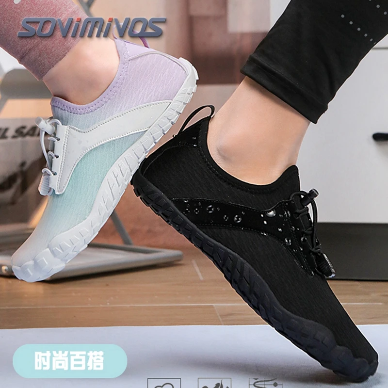 

Men's Quick-Dry Breathable Aqua Shoes Men Women Couples Outdoor Beach Five Finger Swimming Hiking Wading Upstream Sneakers