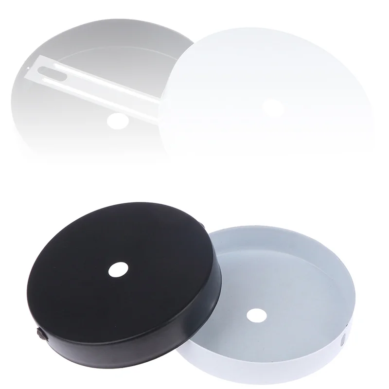 10cm bricolage rétro pendentif lumière outils suspendu lustre lampe plaque métal plafond fixe mur Base fixe accessoires