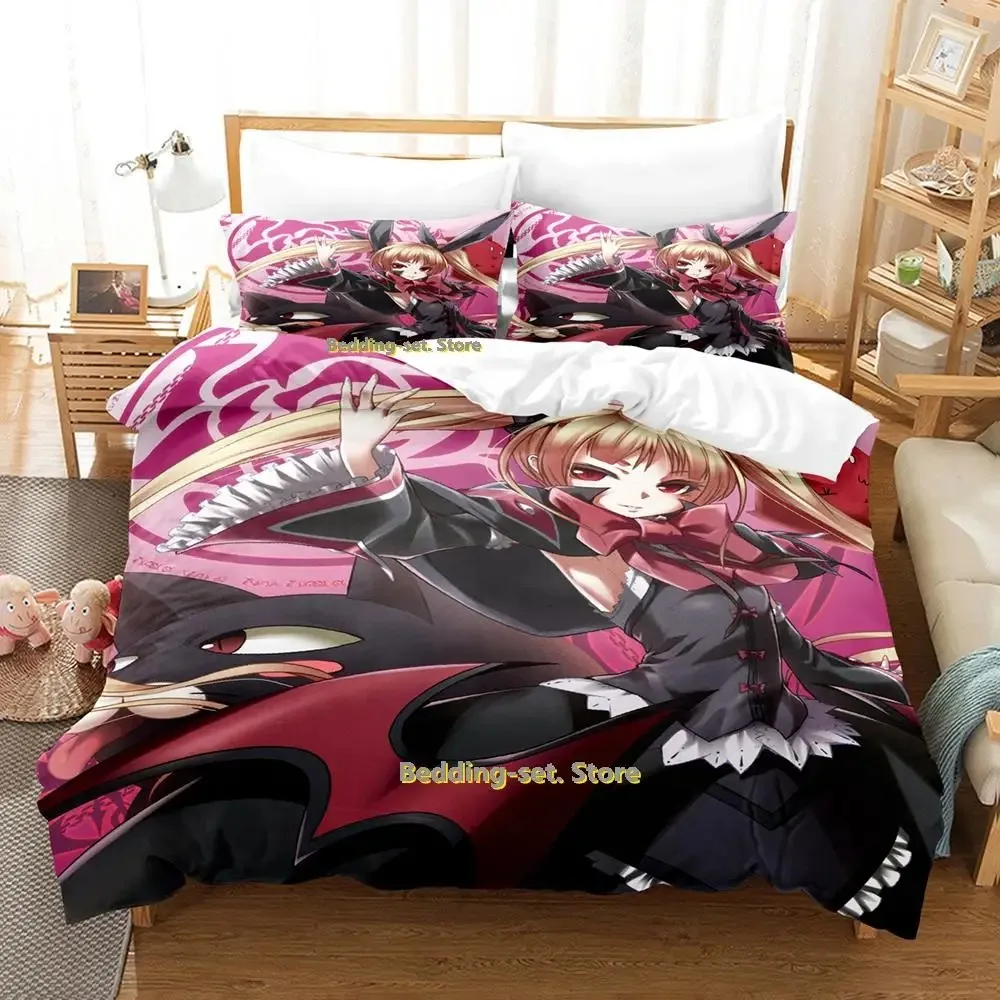 New Game Lord of Vermillion Bedding Set Single Twin Full Queen King Size Bed Set Adult Kid Bedroom Duvetcover Sets Anime Bed