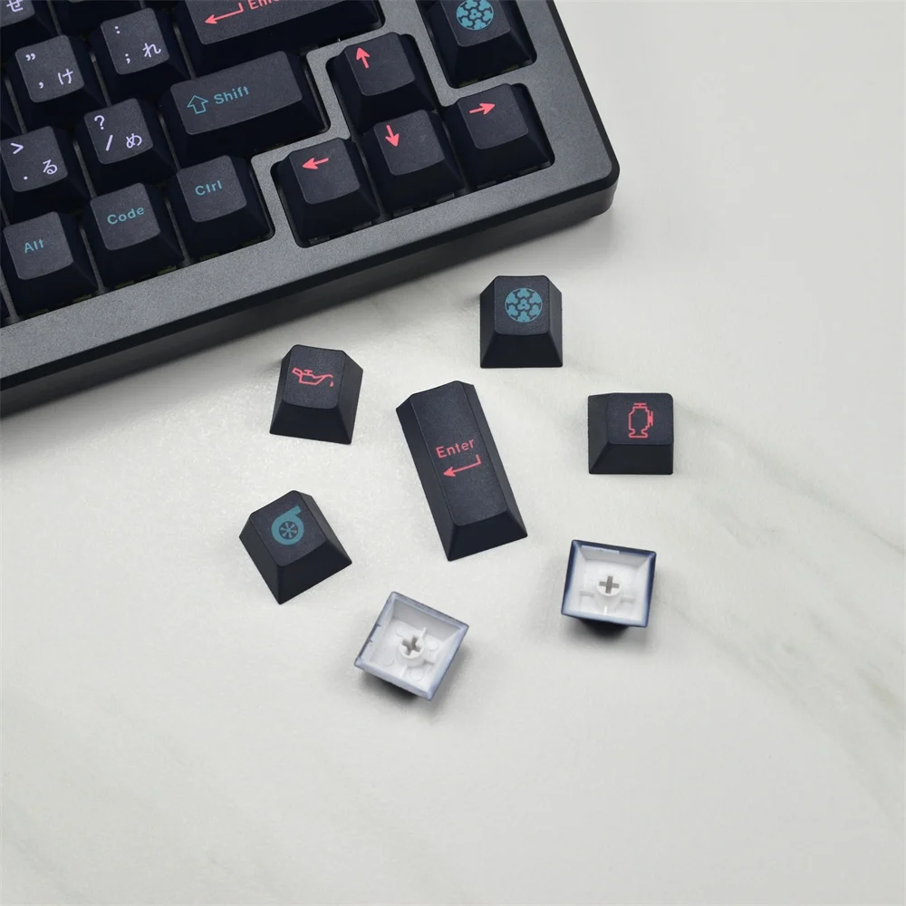 GMK Power Chords, Keycaps, Anime PBT Original Height, Sublimation, Mechanical Keyboard Suitable