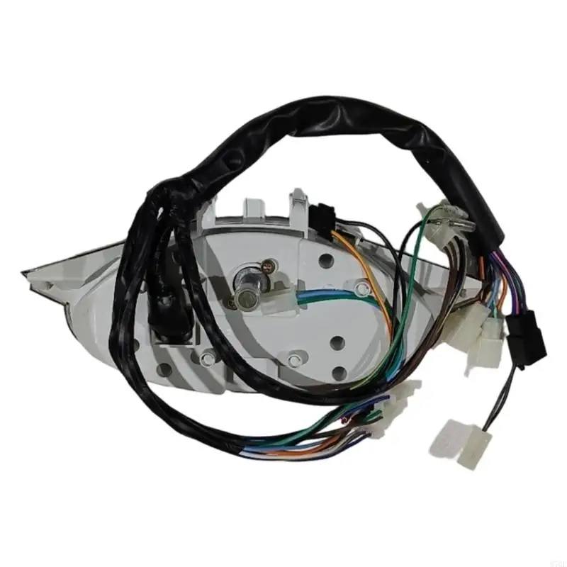 M76E Motorrad-Armaturenbrett-Ersatzgruppe mit LED-Digitalanzeigen, Kontrollleuchtenabschnitten, Kabelbaum und getönt – Detail 4