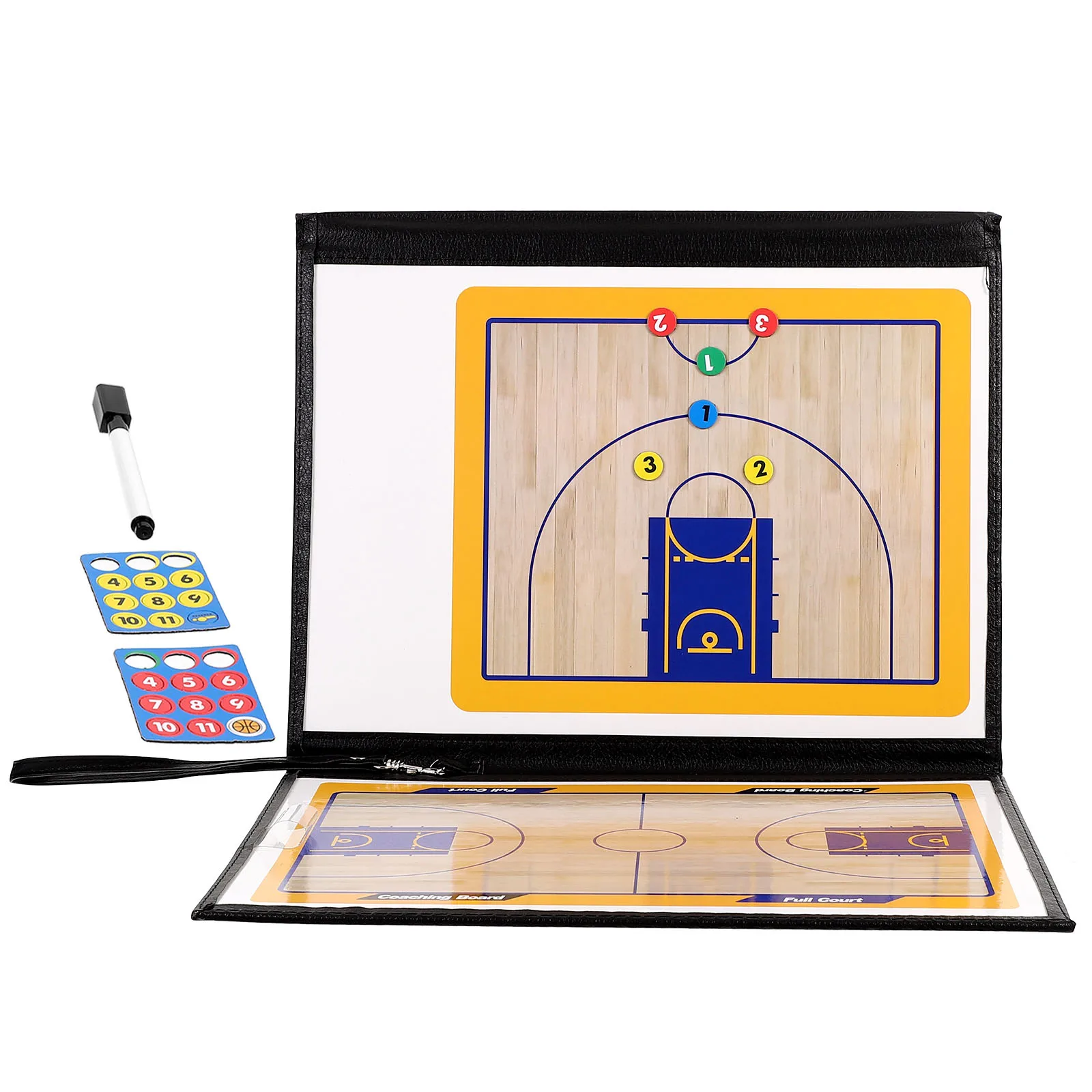 

1 Set Basketball Coaching Board Iron Lightweight Reusable Training Board For Sports Ball Match Strategy Plan Tool Kit With Clear