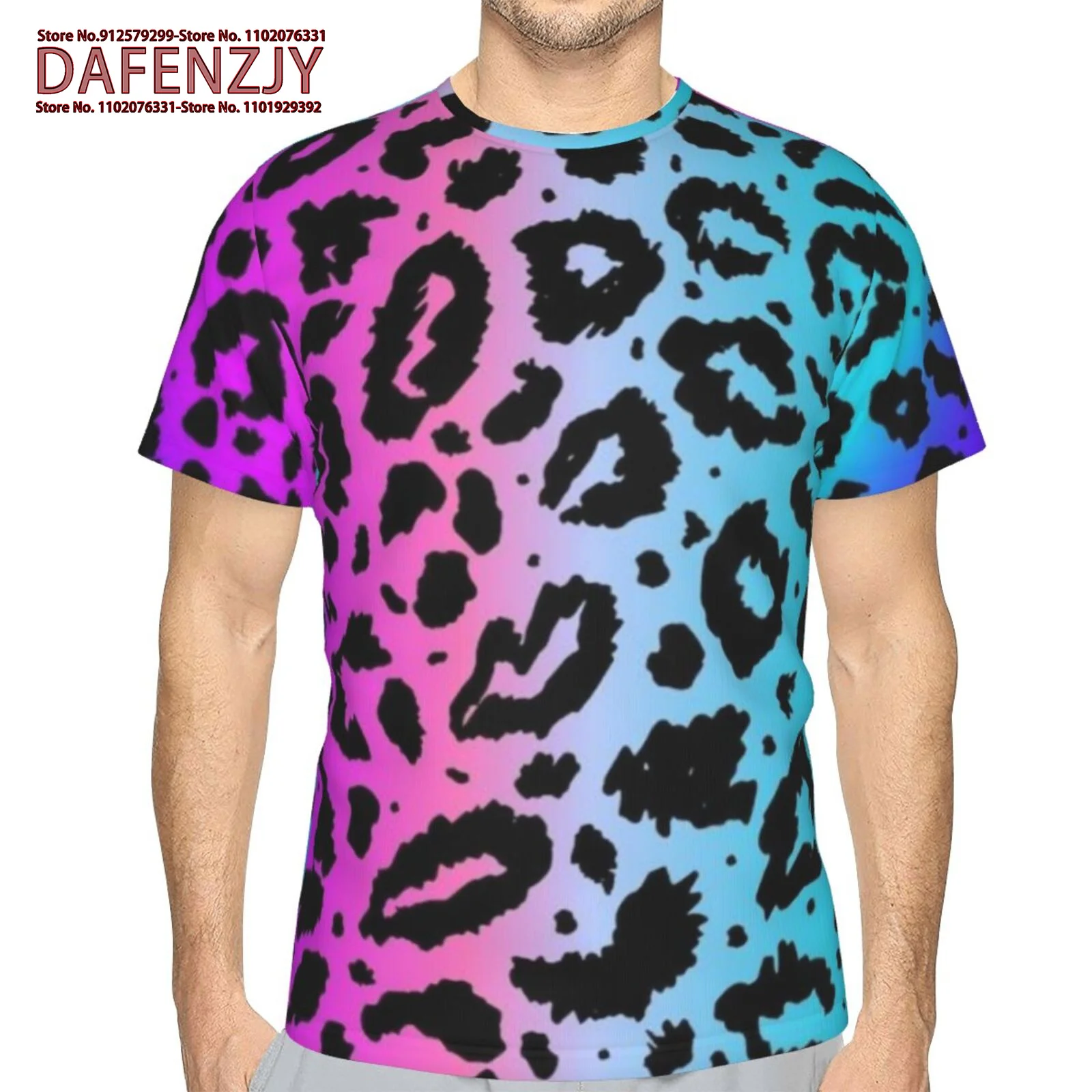 

Colorful Abstract 3D Printing Men's T-Shirt Short Sleeve Streetwear Fashion Casual Sports Tops