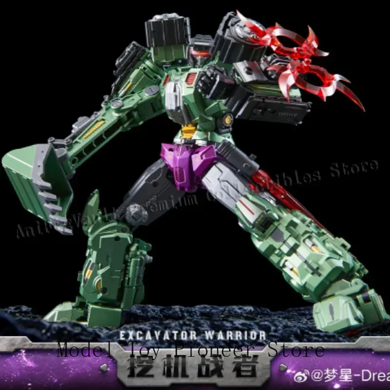En stock Jouets transformables DST02-006 DST02 006 Dream Star Toys Devastator Excavator Warrior Mighty God of War Figurines d'action