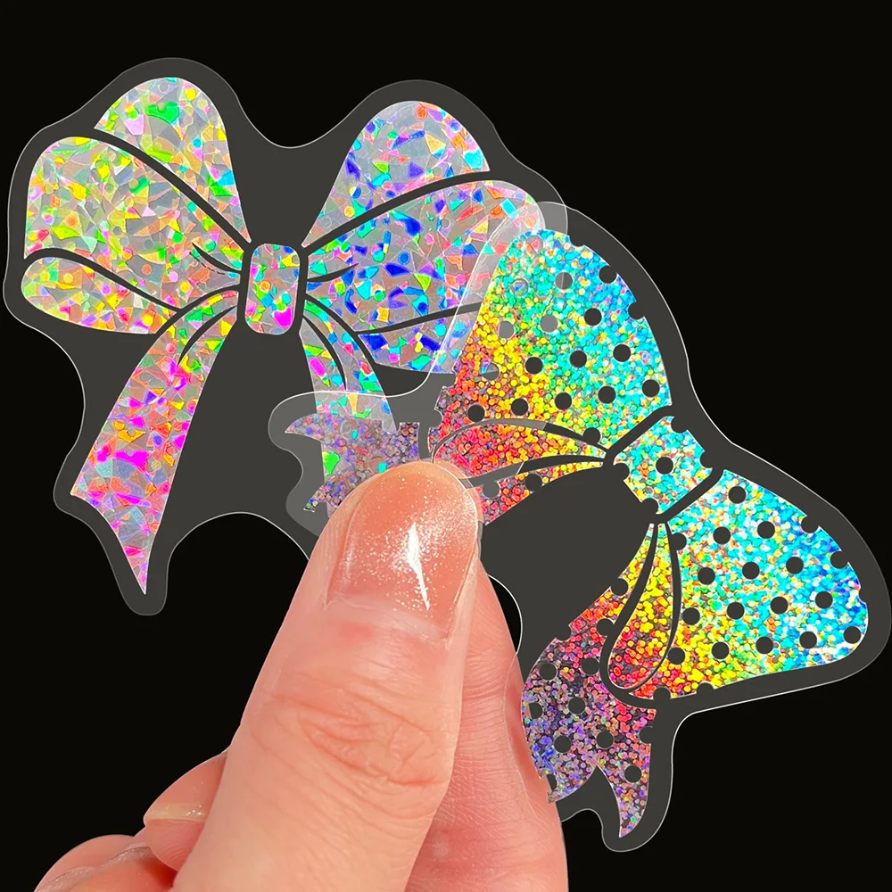 Pegatina holográfica Vintage de mariposa láser, adhesivo de animales, arte estético, portátil, álbum de recortes, teléfono, decoración de coche, papelería, 100 Uds.