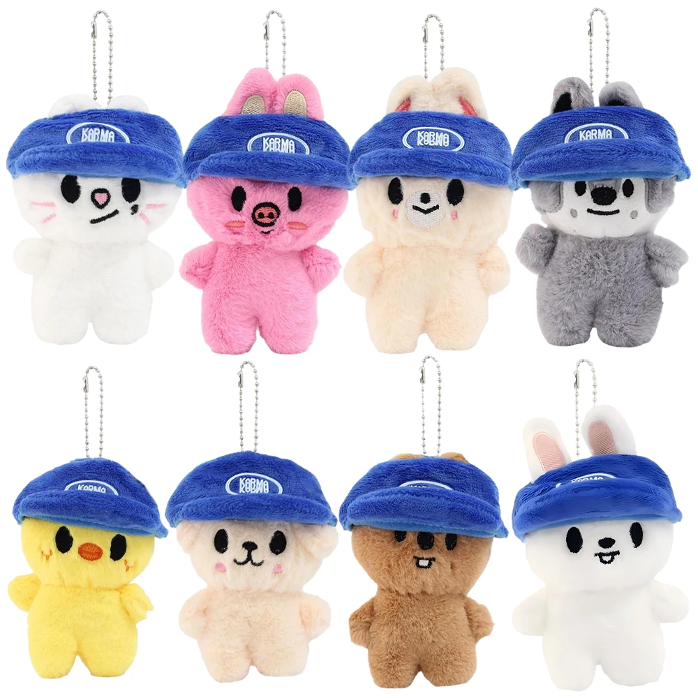 8-delig Skzoo knuffels sleutelhanger pluche cartoon kawaii pluche dierenpoppen schattige metgezel speelgoed kamerdecoratie kindercadeaus