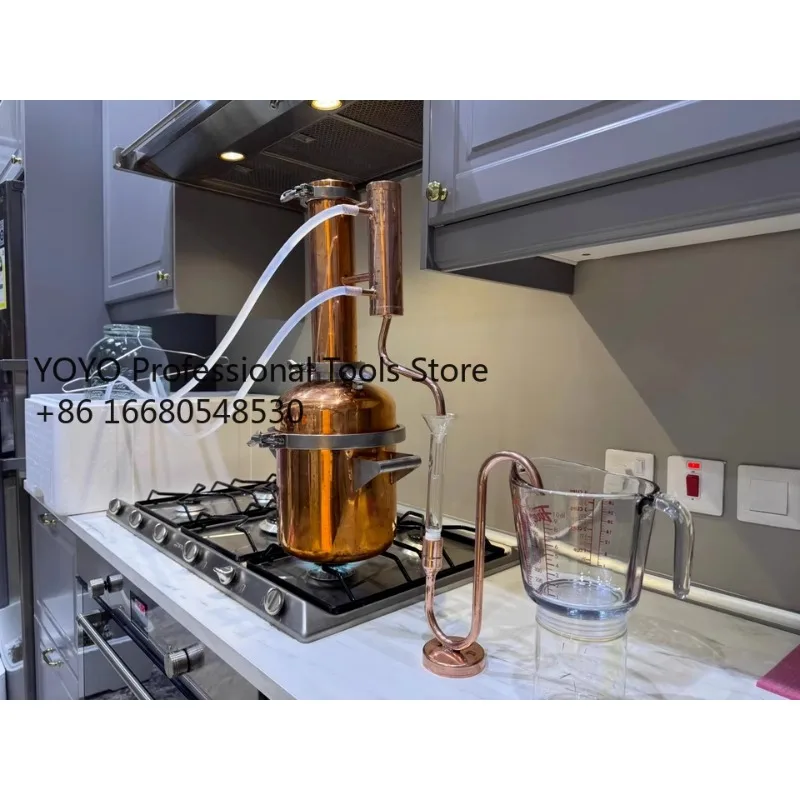 T2a Pure Dew Machine Household Small  Essential Oil Distiller Ancient Method Copper Brandy Foreign Liquor Purification Equipment