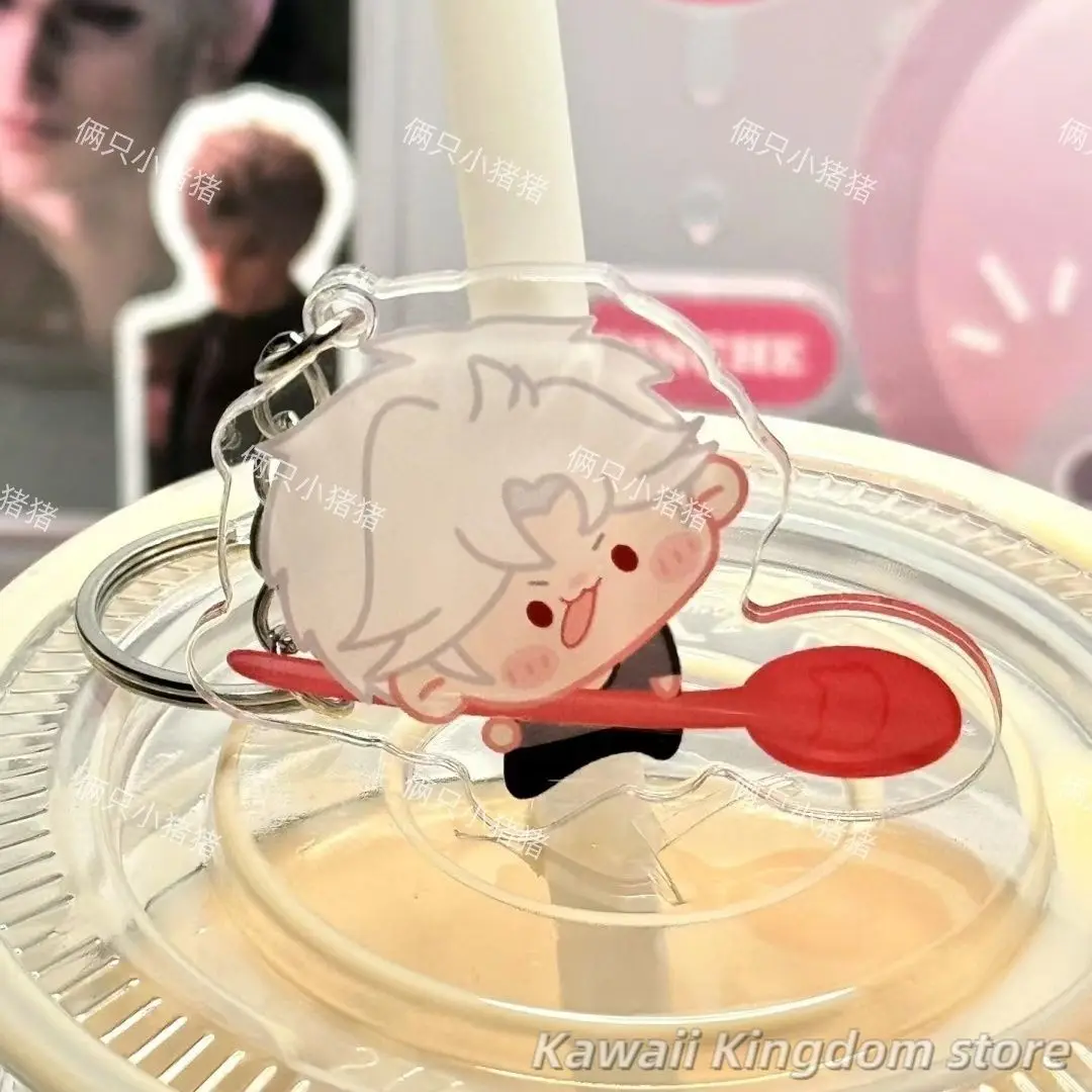 LLavero de Anime Love and Deepspace Sylus, colgante móvil, decoración, Accesorios de adorno, colgante de decoración de mochila acrílica