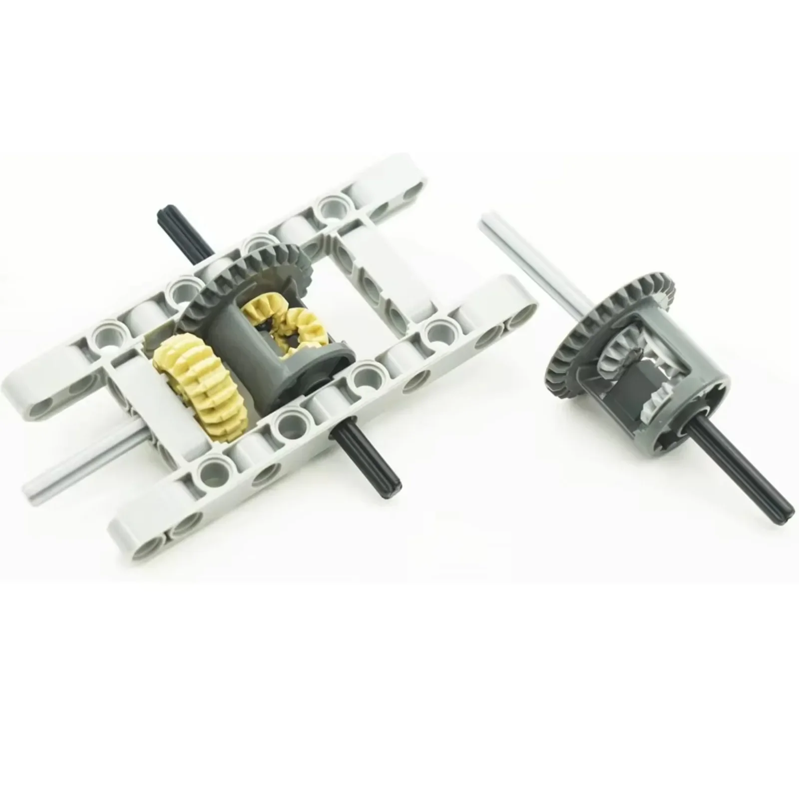 DIYmall 768PCS Technical Parts Cars Gears Axles Wheels Connectors Chain Link Pins Joints Shock Absorber MOC Building Blocks Set