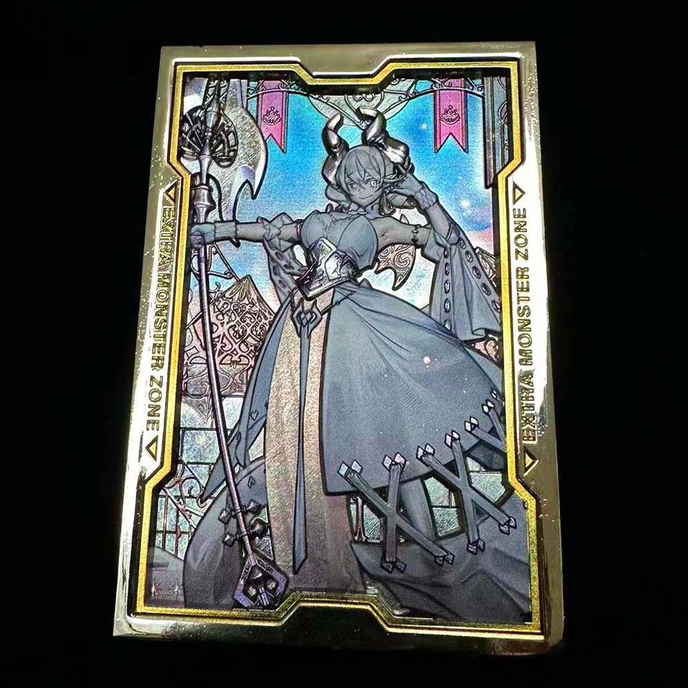 Yu-Gi-Oh! Relief Metal Card Lovely Labrynth of the Silver Castle Diy Self Made Game Anime Collection Card Gift Toys