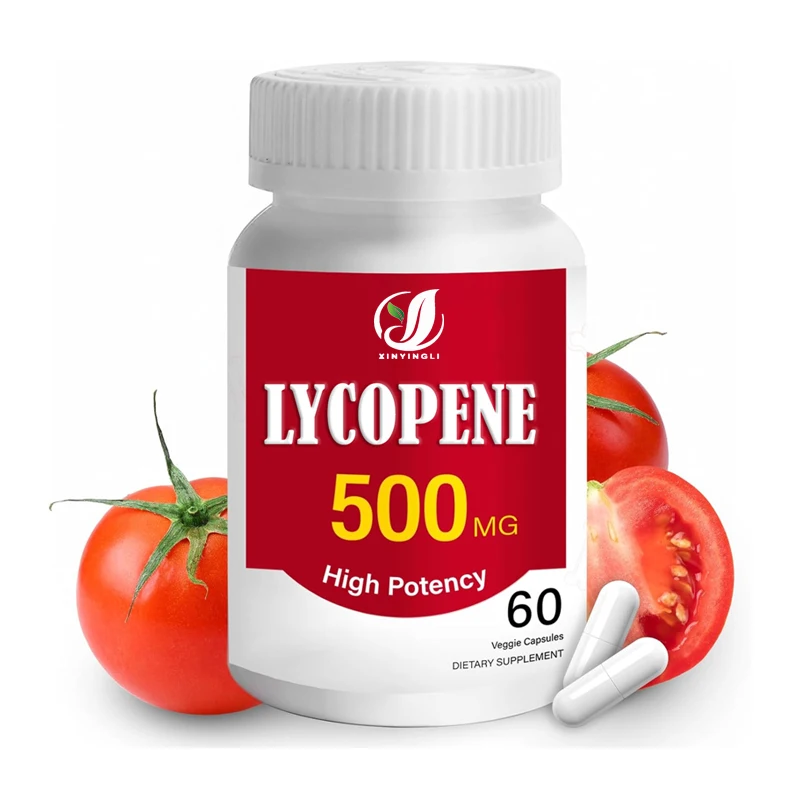 Licopeno 500MG, 5 en 1 | Apoya la salud de la piel, contiene aceite de semilla de calabaza, zinc y selenio. | Puro, sin OMG, 60 cápsulas