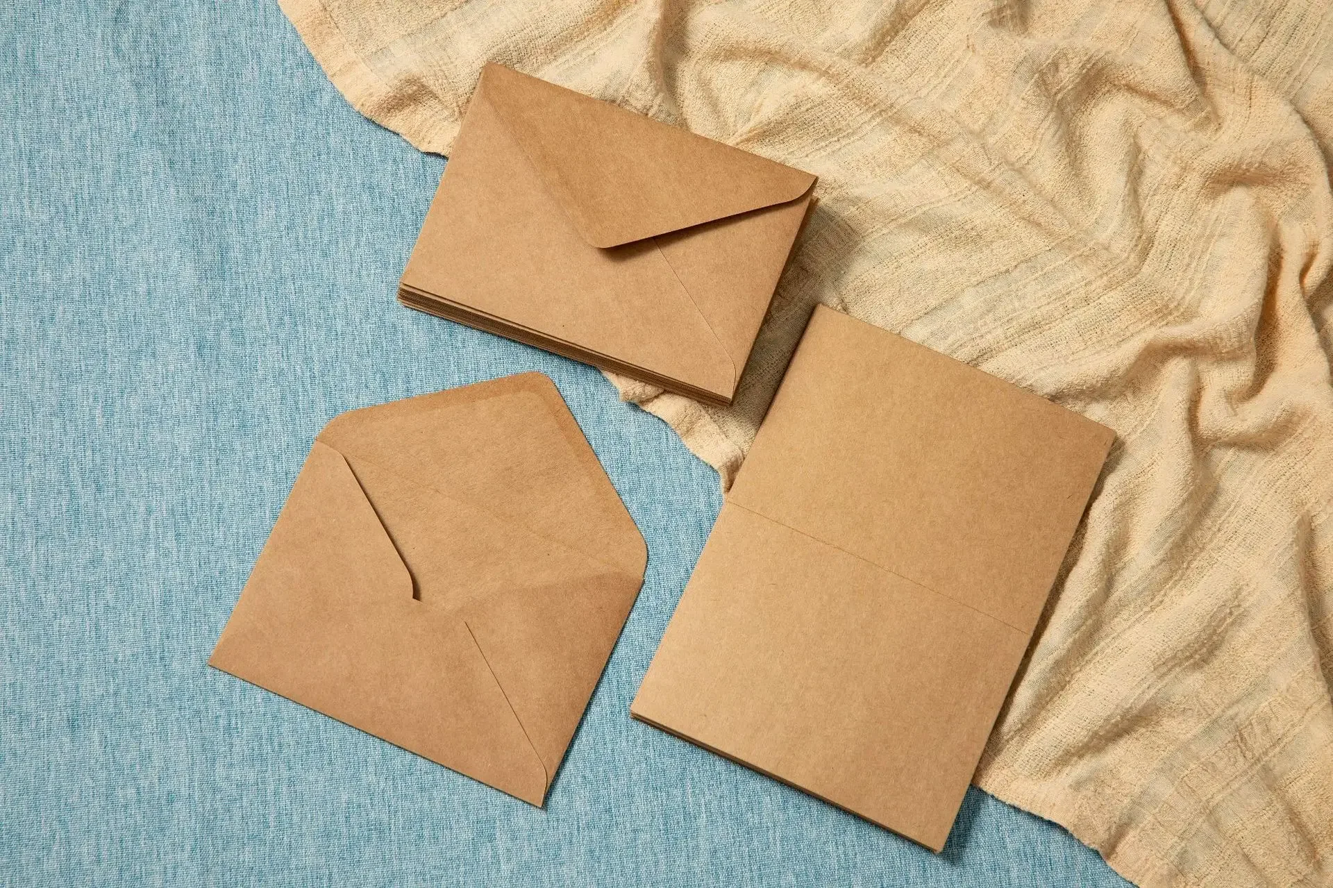 20 Stück Kraftpapier, weiß, leere Grußkarte, Retro, einfach, faltbar, halb faltbar, leere Grußkarte, DIY-Karte – Detail 5
