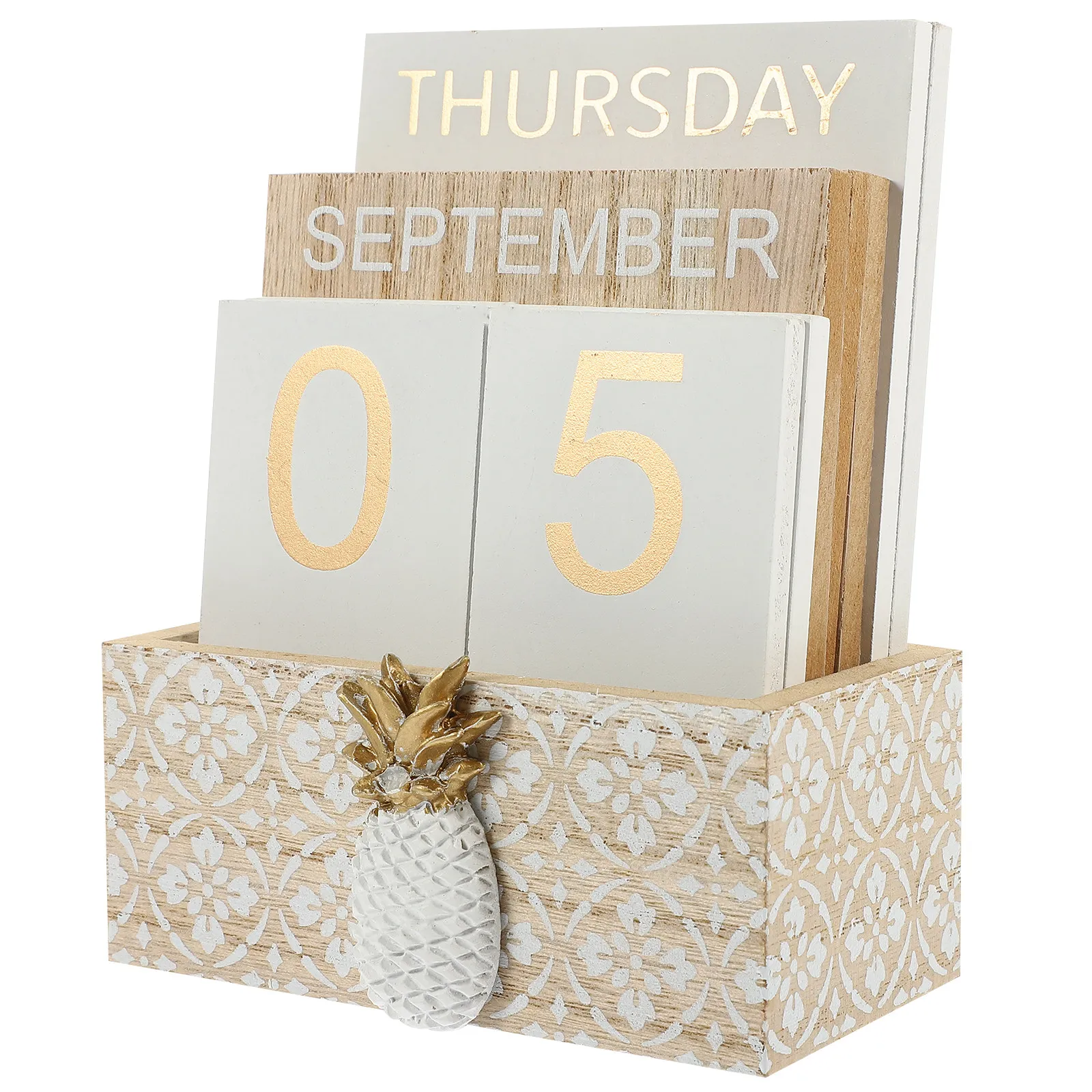

Деревянный вечный календарь-блок для рукоделия, с ручным отображением даты, месяца и дня, настольный декор, многоразовый, для офиса, дома, отеля, школы