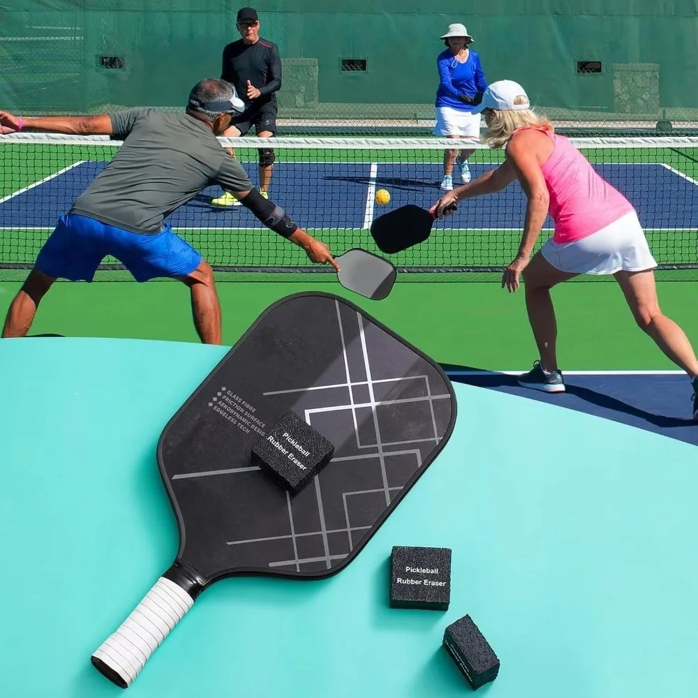 Rubber Pickleball Paddle Eraser Quick Effective Effortless Residue Removal Paddle Dust Remover Ball Residue Remover