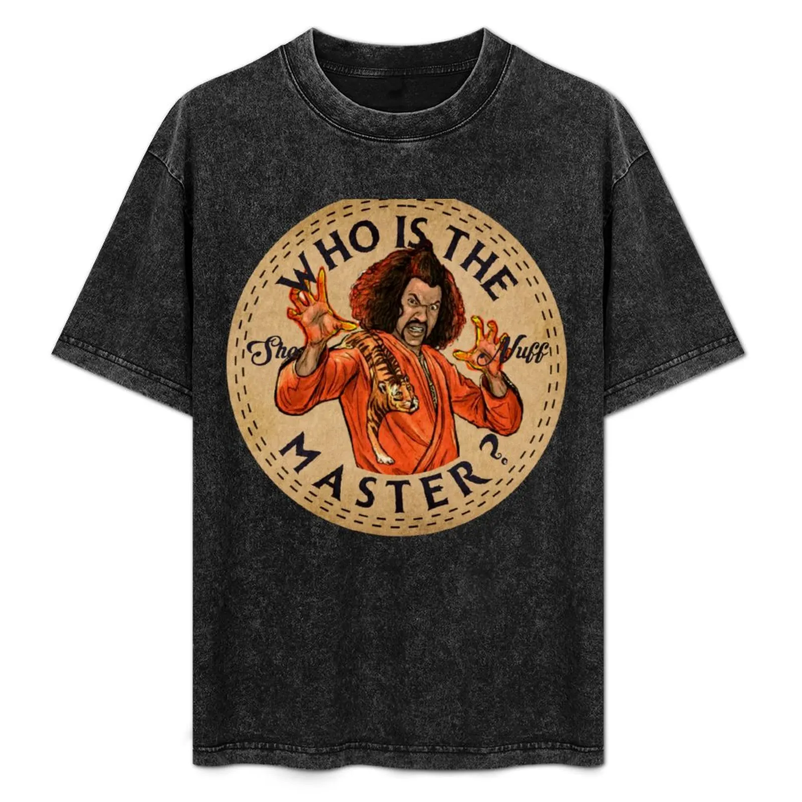 

Sho nuff distressed T-Shirt Heavy Duty Casual Work Tee