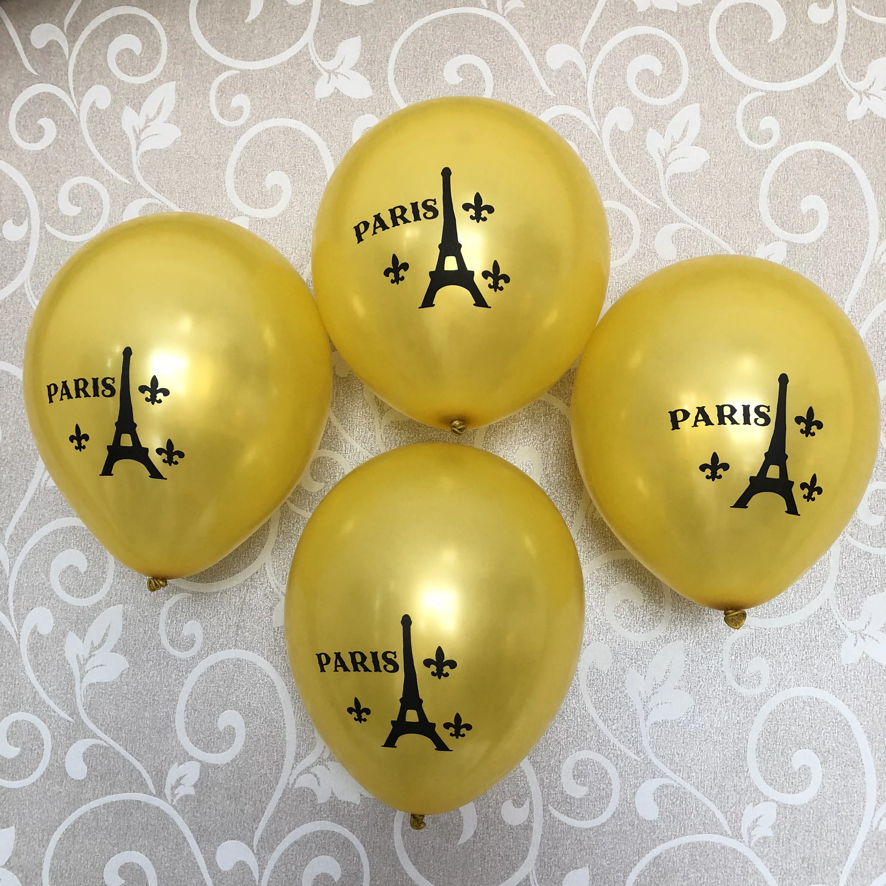 12 Pink Paris Eifel Tower Balloons I Love Paris Theme Sweet 16 Birth Princess 7th 13th Birthday party Baby Shower Decorations