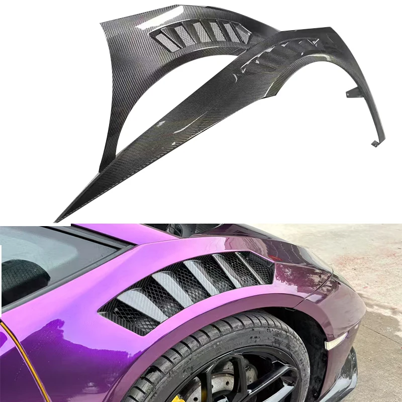 

High Quality V Style Dry Carbon Fiber Front Fender for Huracan LP610 LP580 Perfect Fitment