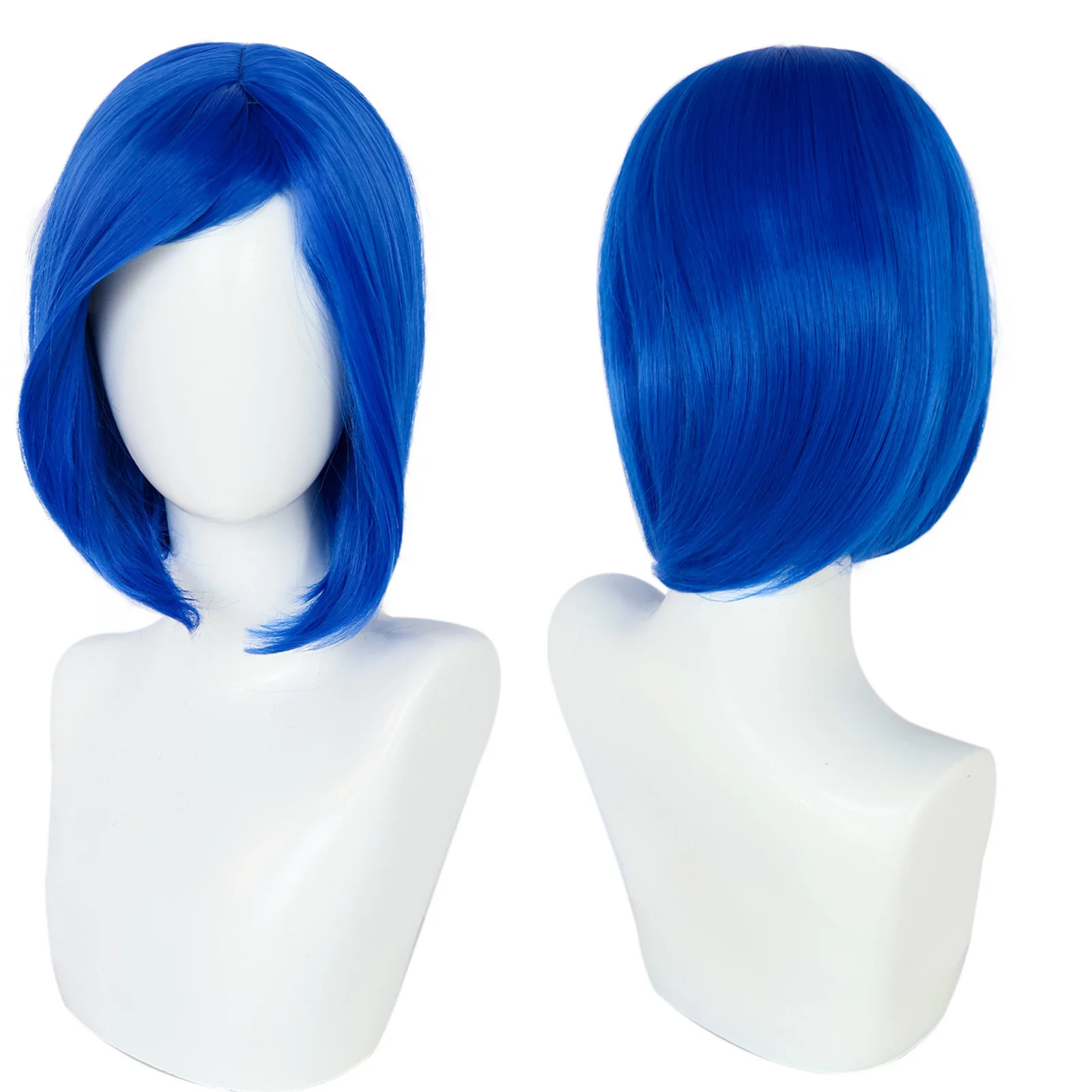 

Coraline Cosplay Wig Anime Movie Mom Blue Curly Short Wig High Temperature Resistant Headwear Halloween Party Props