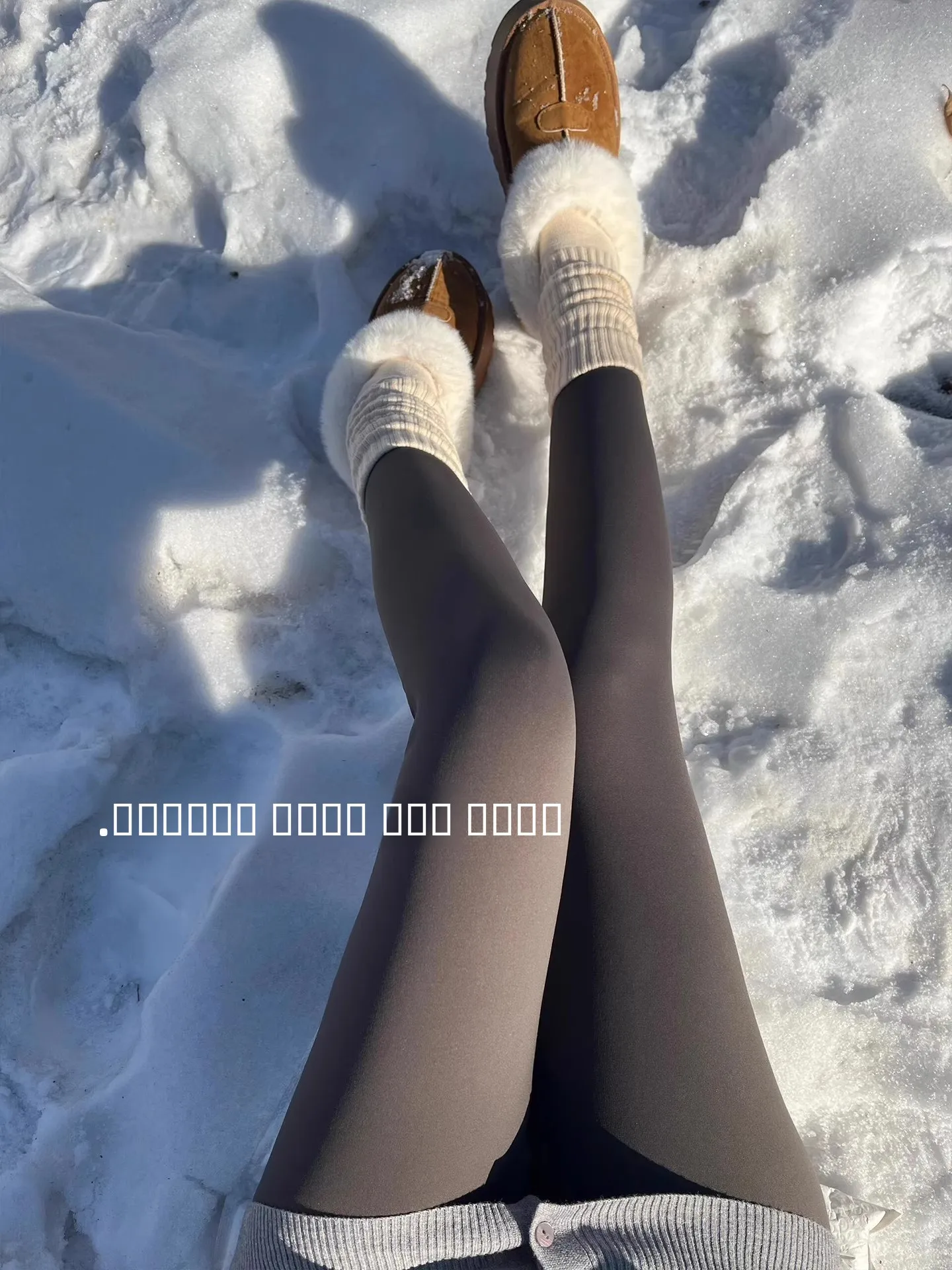 Warme Lama-Wollhose mit Fellfutter, hohe Taille, Yoga-Fitness-Hose, achtzehn Zoll verlängert, Herbst-Winter-Oberbekleidung