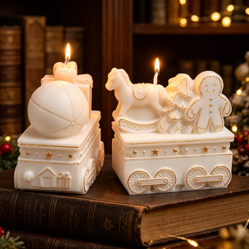 3D Christmas Train Silicone Ca - Home Fragrance Gingerbread recension och pris