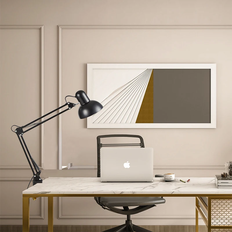 Table Lamp Adjustable Long Arm Folding LED Suit E27 Bulb Eye Protection Table Lamp for Reading Learning Interior Decoration