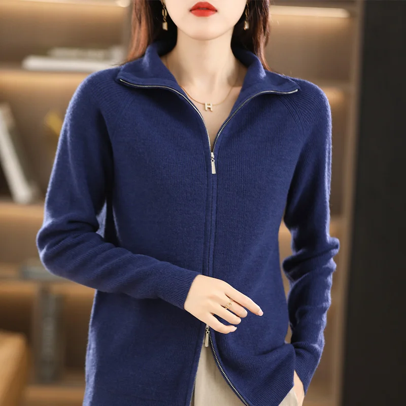 2023 New Cashmere cardigan Women Soft Knitted Basic Cashmere cardigan Loose Warm Cashmere cardigan Women