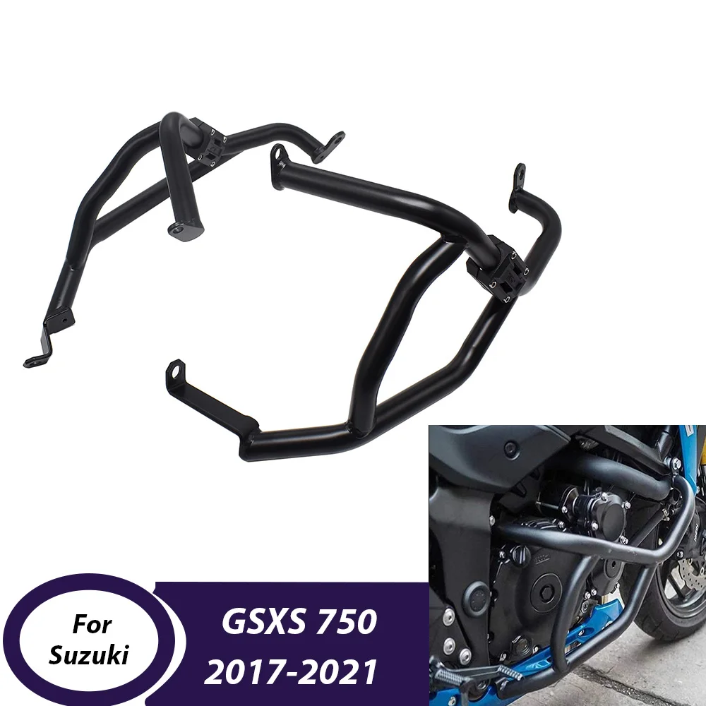 

For Suzuki GSX-S GSXS 750 2017-2021 Crash Bar Engine Guard Frame Bumper Motorcycle Highway Fall Protection Accessories