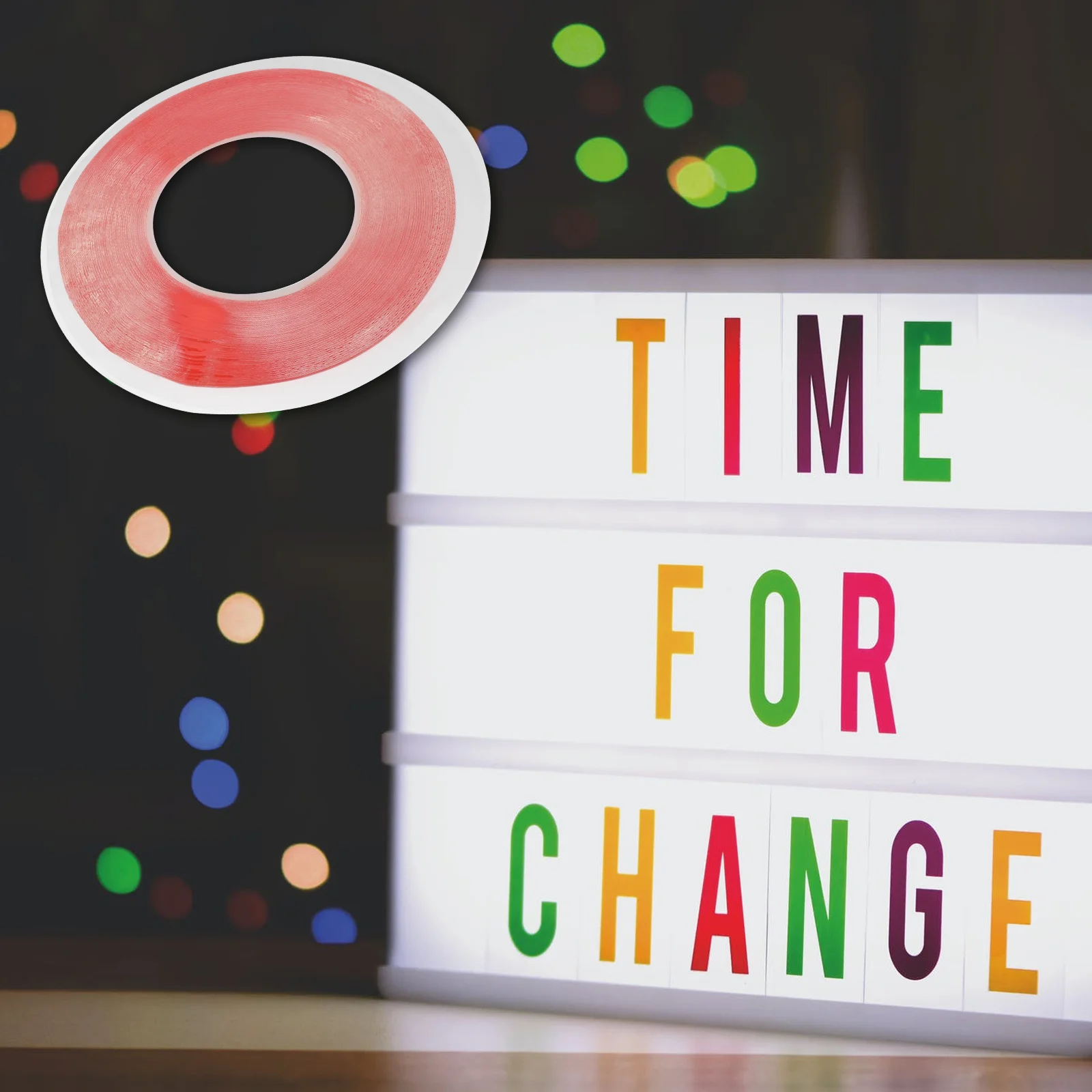 

COHEALI High Temperature Resistant Double Sided Tape 5000cm PET Material No Residue Red Film Easy Application