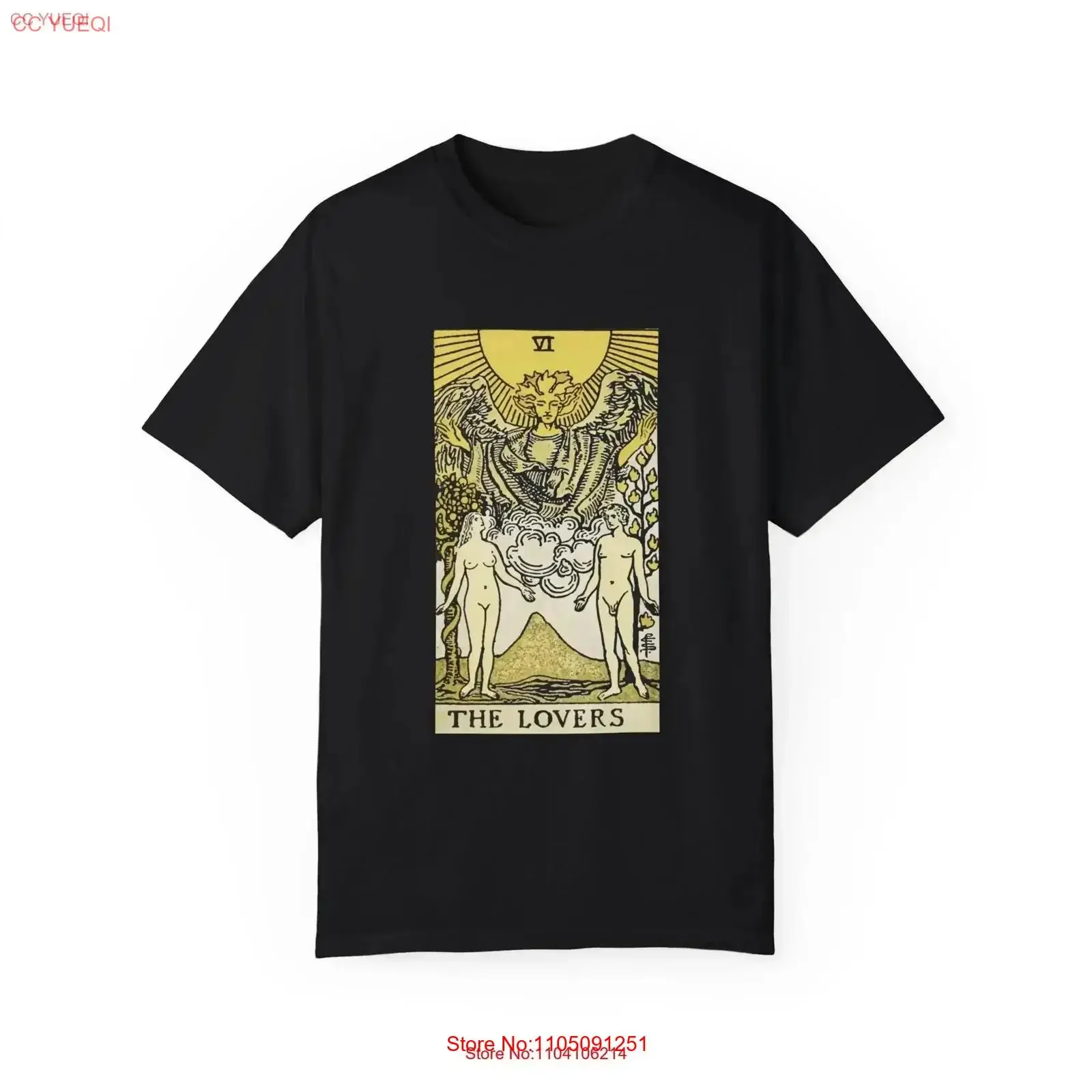 Camiseta premium The Lovers Tarot Card Representa la importación de relaciones significativas y conexión profunda entre personas