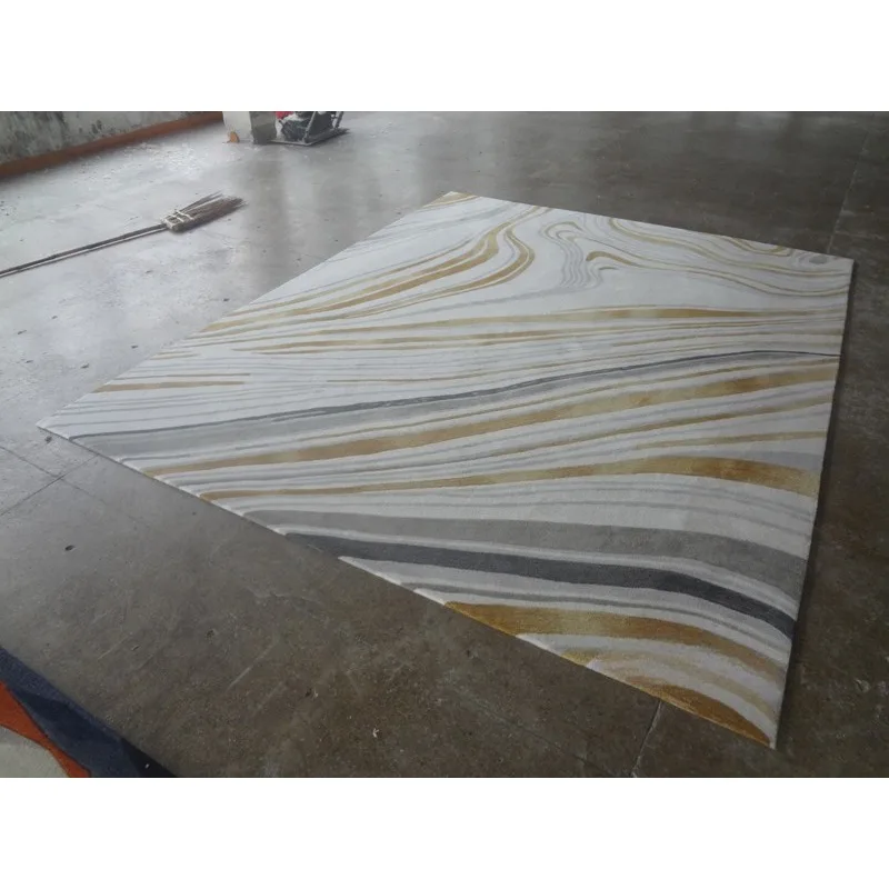 Moderne einfache chinesische gestreifte Tinte Malerei Modell Zimmer Villa Wohnzimmer Couchtisch Sofa Teppich