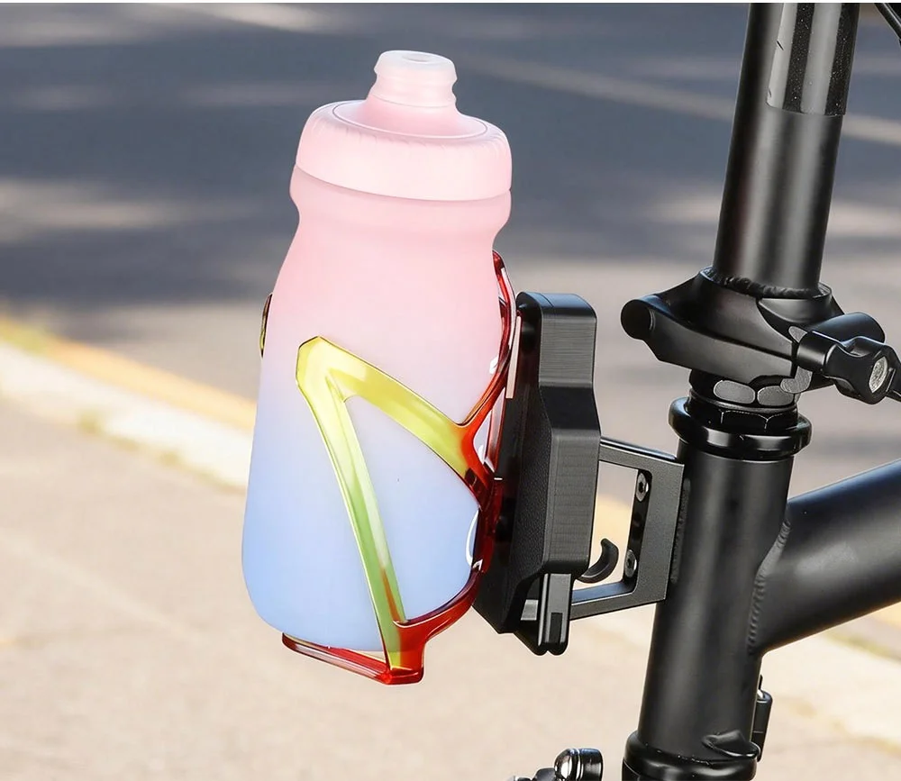 

Нейлоновый адаптер для крепления бутылки на велосипед Brompton и Dahon, держатель для воды и крепление для фонаря с несколькими слотами, универсальное использование