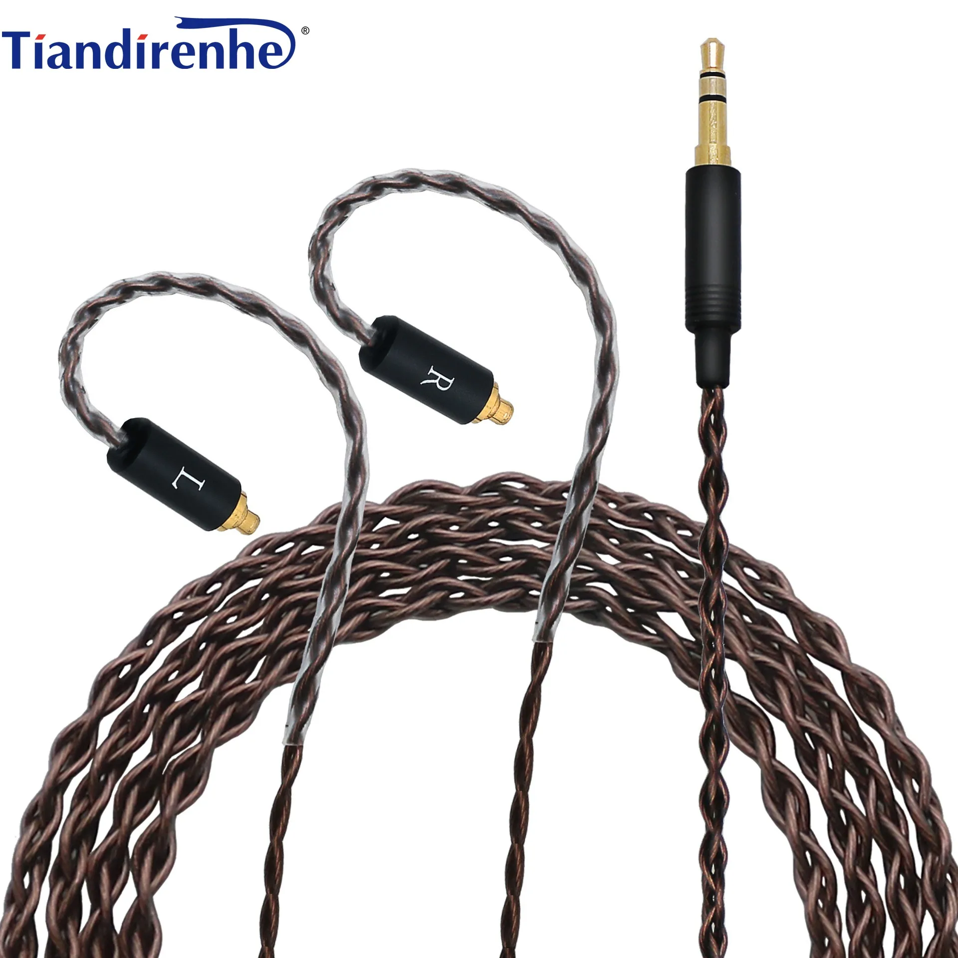 Tiandirenhe cabo de áudio mmcx qdc a2dc 0.78 im ie80 tfz ie100 200 300 400 500 600 ie900 cabo de atualização de fone de ouvido de cobre livre de oxigênio