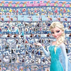 12pcs 3D Puffy Bulk Stickers Disney Different Cartoon Movie Anime Frozen Sofia Mickey Minnie Princess Sticker Kids Girl Toy Gift