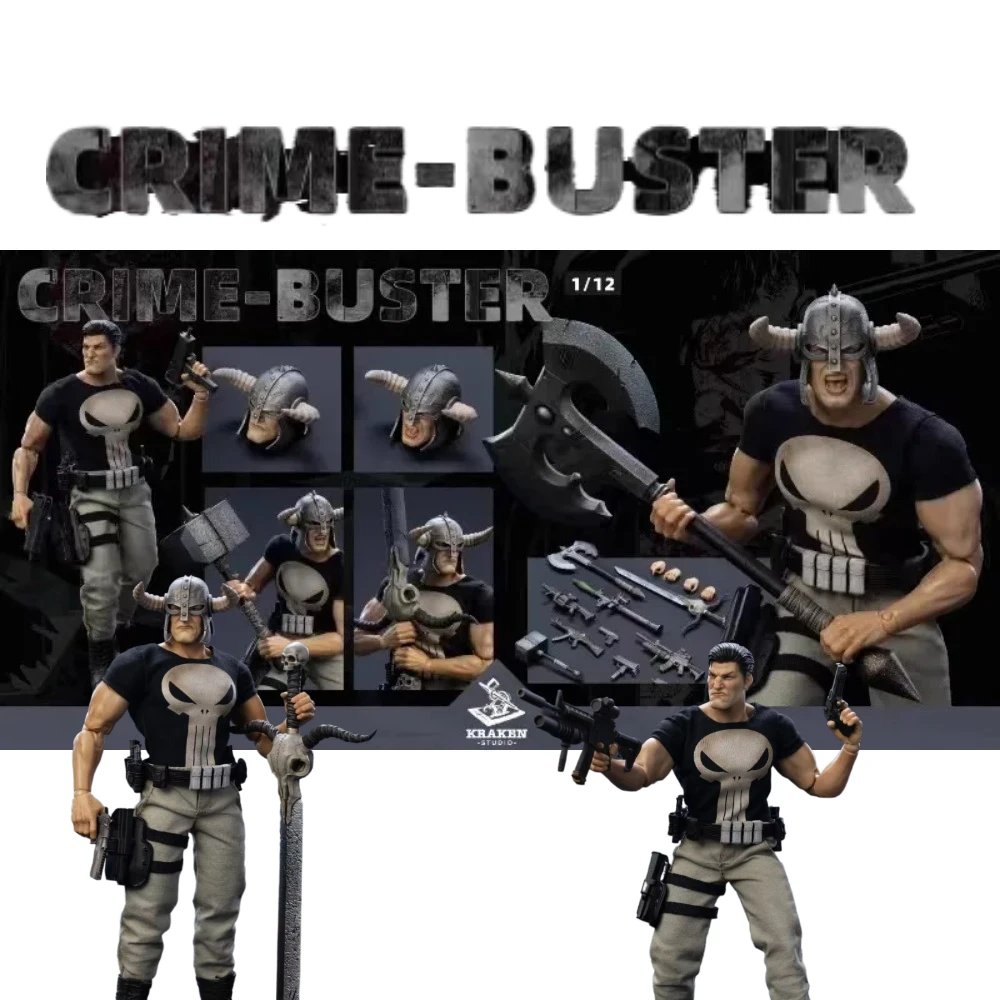 

В наличии KRAKEN STUDIO 1/12 SHF Crime-Buster Crime Buster Deluxe Version Аниме Фигурки Игрушки Модель ПВХ Подарочный коллекционер