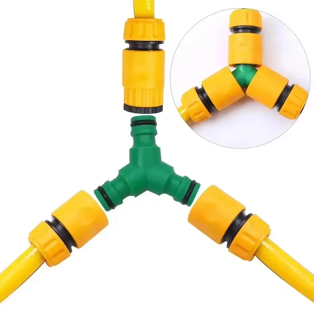 10-teiliges Schnellverbinder-Set, 1/2 & 3/4 Zoll Wasserhahnadapter, Gewinde-Gartenschlauchanschluss, Wasserkupplung für Bewässerung und Autowäsche – Detail 4