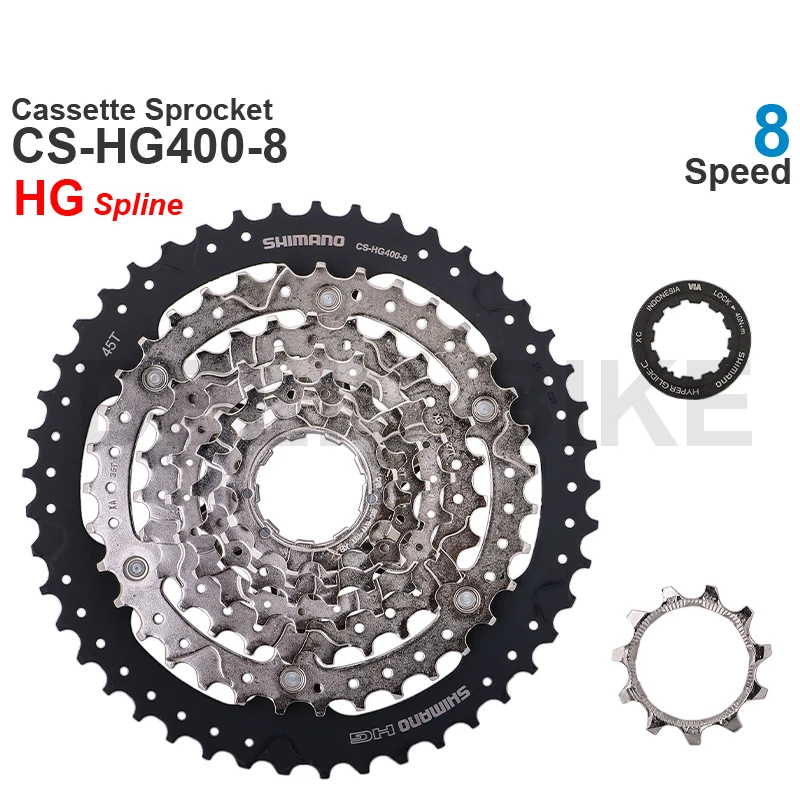 パーツ Shimano Cassette Sprockets CS-HG80-8 SHIMANO 8 Speed Cassette Sprocket CS-HG400-8 11-45T Original parts