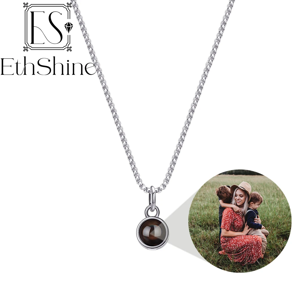 

Оригинальная фотография для мужчин, круглая подвеска, фотография 925, Серебряная Фотография