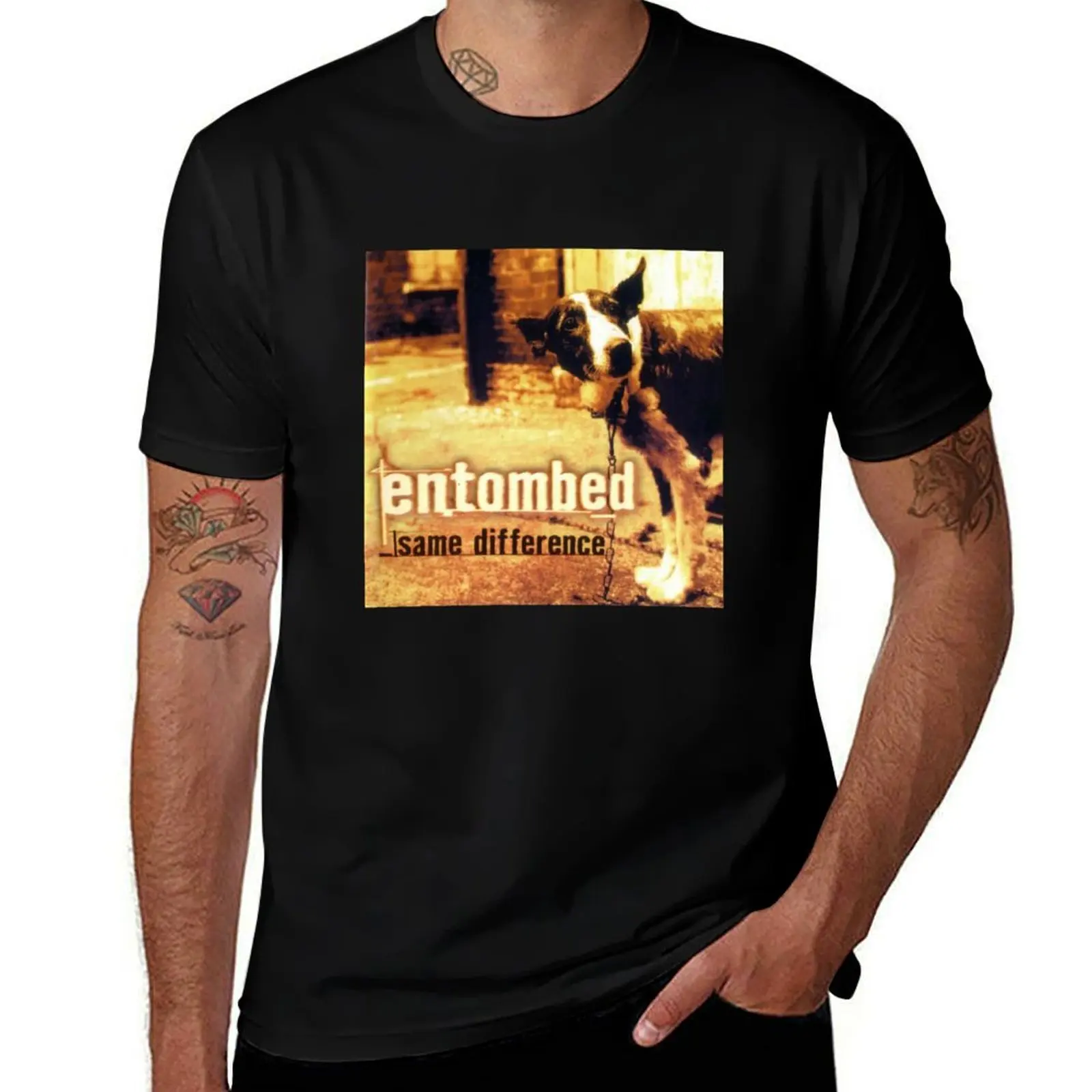 Entombed Same Difference Album Cover. T-Shirt Novelty Print Casual Tee Shirt T-Shirt