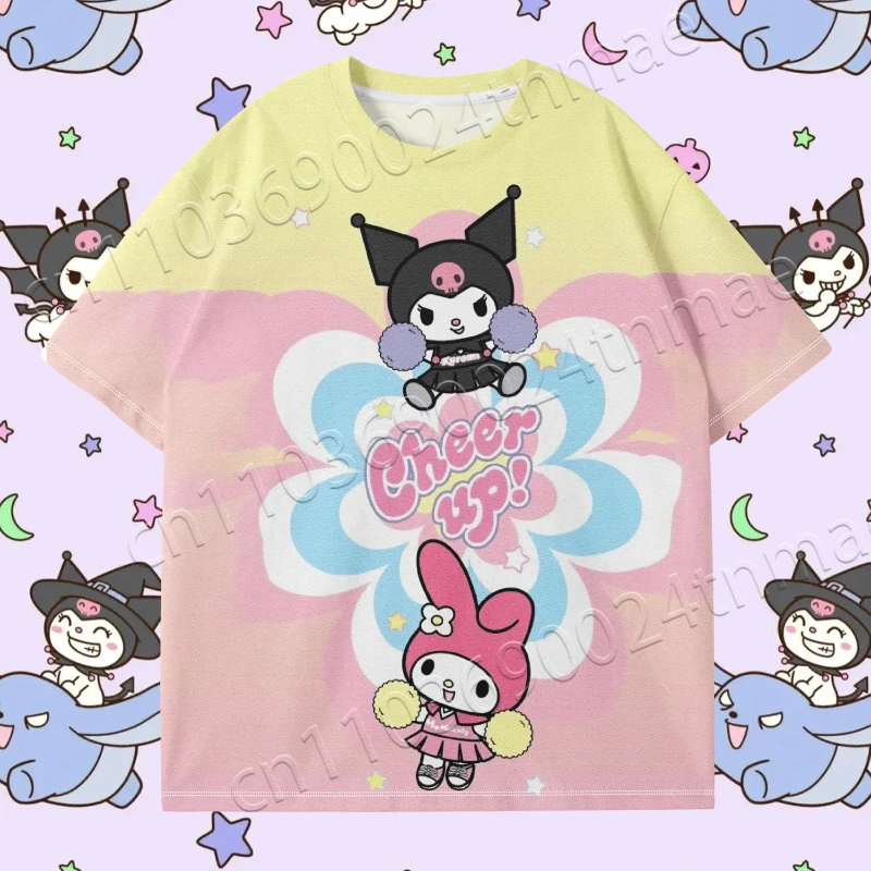 

Новейшая футболка Kuromi с 3D принтом в стиле аниме, 2025 г., одинаковые для всей семьи, 100–160 см, S-5XL, быстросохнущие и дышащие