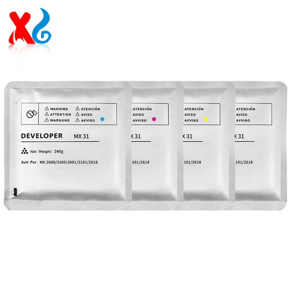 240g MX-31 Developer For Sharp MX-31 MX-2600N 3100 2601 3101 4101 5001 3100N 2601N 2618N Copier Carrier Powder